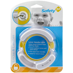 Safety 1st press and slide lever lock demonstrates child-resistant design for parents