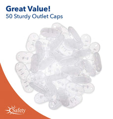 Safety Innovations 50-Pack Outlet Safety Caps provide affordable, wide coverage.
