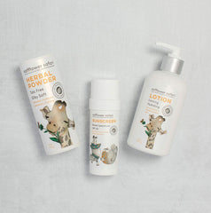 Safflower Safari Herbal Baby Powder made in USA, vegan and safe for daily use