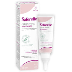 Saforelle intimate cream bottle 40ml showing compact packaging for discreet care