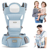 Safotad 6-in-1 carrier with hip seat for secure on-the-go support
