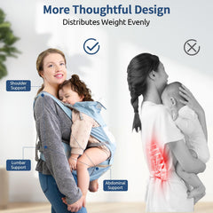 Safotad breathable mesh helps keep you and baby cool