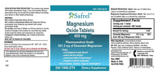 Safrel Magnesium 400mg lifestyle shot featuring active adults using the product.