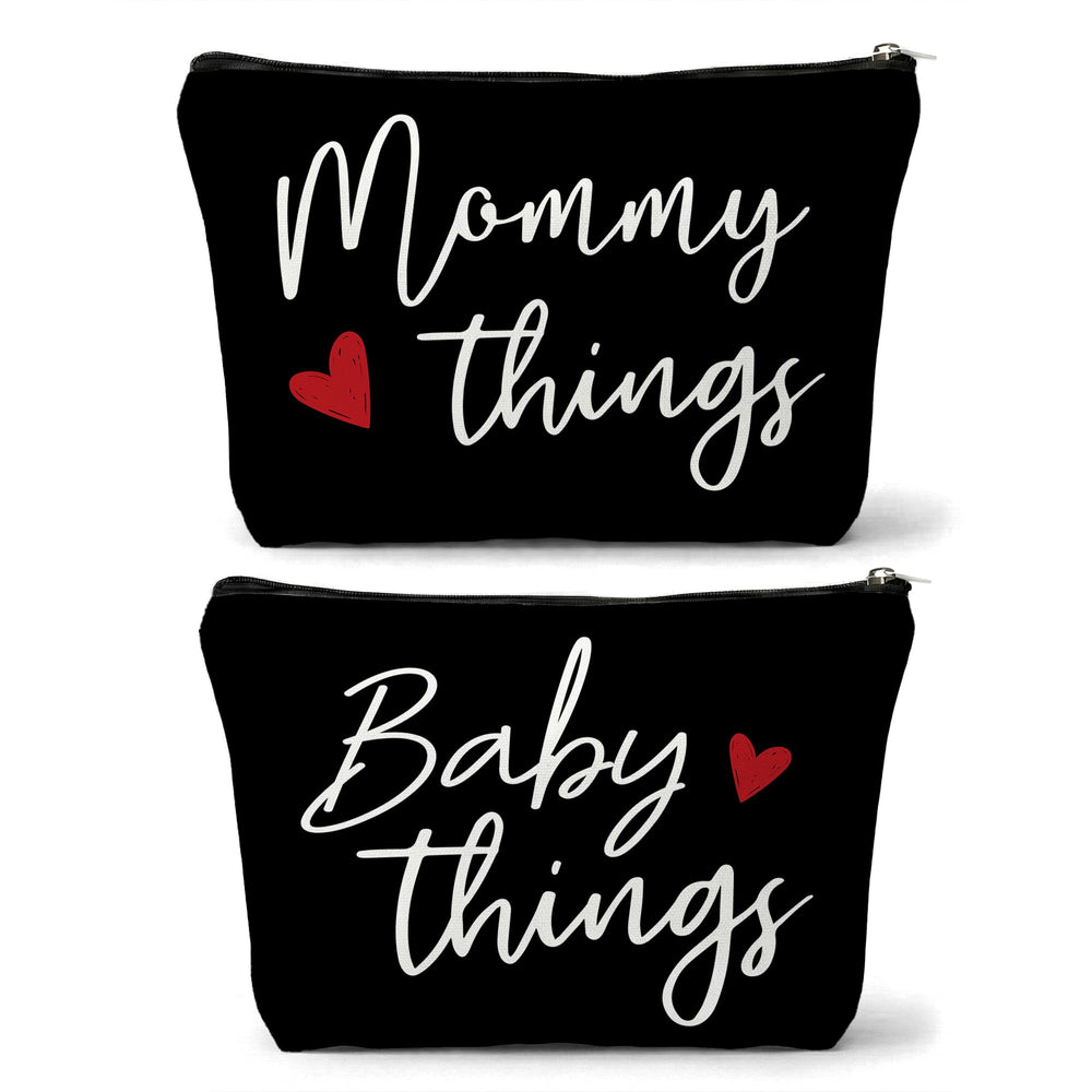 Sahjzk mommy and baby matching pouch set for organized travel on the go