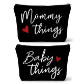 Sahjzk mommy and baby matching pouch set for organized travel on the go