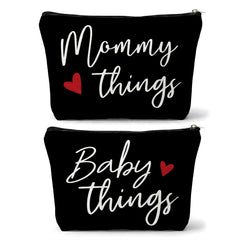 Sahjzk mommy and baby matching pouch set for organized travel on the go
