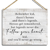 Sahjzk Sandlot Legends wooden wall plaque adds timeless charm to a boy's room