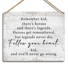 Sahjzk Sandlot Legends wooden wall plaque adds timeless charm to a boy's room
