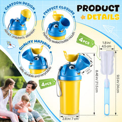 Saillong kids urinal available in yellow and blue colors for toddlers.