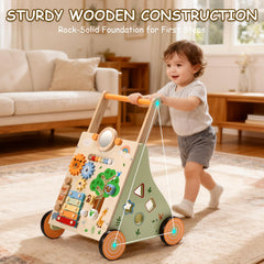 Quiet rubber-tired wheels protect floors while delivering a smooth ride.
