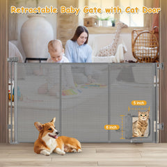 Sair Pet 33-inch tall mesh gate for indoor doorways.