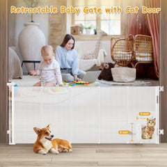 Sair Pet cat door closeup showing easy feline access while keeping babies secure.