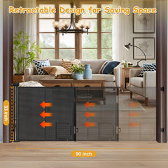 Sair pet reinforced bars prevent sagging and climbing.