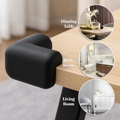 SaiTech IT pre-taped corner protectors install in minutes for quick baby-proofing.
