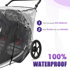 Salcod frosted top rain cover provides sun protection while staying clear