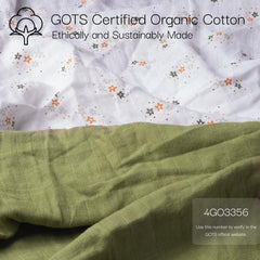 Salt Earth muslin crib sheet fits standard 52x28 crib mattresses