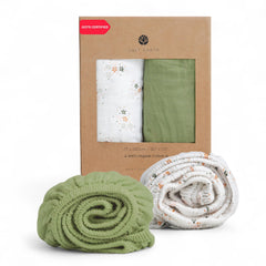 Salt Earth muslin crib sheet soft texture for gentle sleep