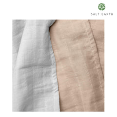 Salt Earth two-pack-display swaddle blankets for convenient baby registry essentials.