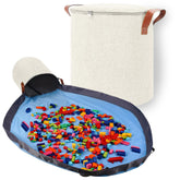 SAM AND MABEL XXL toy storage organizer in ivory keeps toys tidy and ready for play.