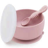 SAMiGO suction bowl demonstrating mess-free feeding on a smooth surface