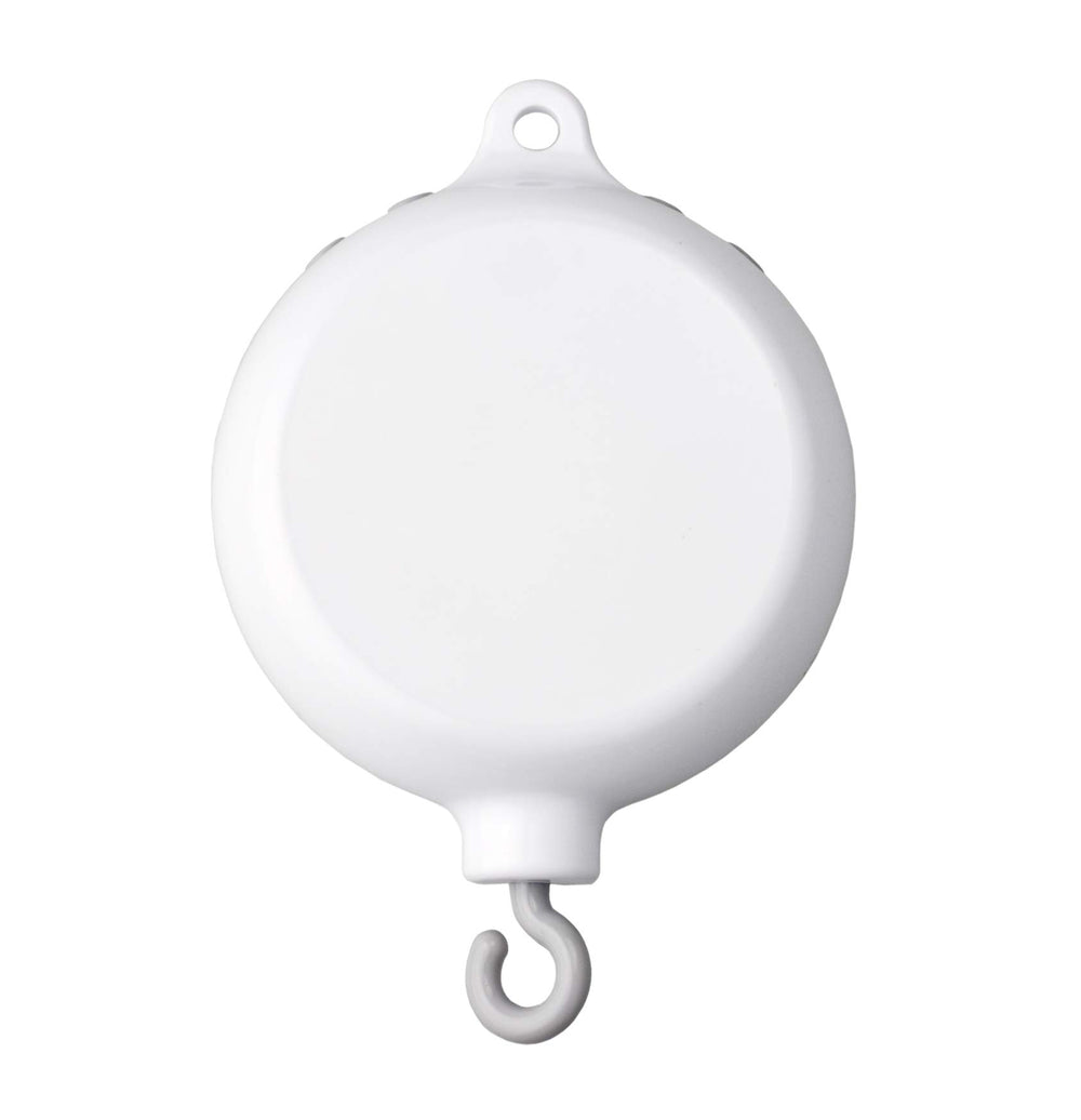SAMYO baby musical mobile on crib with gentle rotation for soothing bedtime.