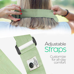 San Francisco Baby built-in burp cloth eases cleanup during feeds.