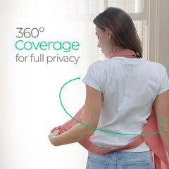San Francisco Baby nursing cover built-in burp cloth simplifies cleanup after feeding.