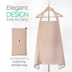 San Francisco Baby nursing cover includes a carrying case for easy travel and storage.