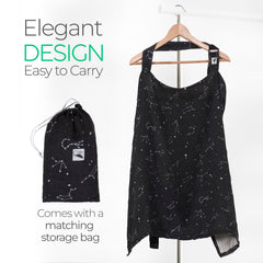San Francisco Baby nursing cover with front pocket for essentials.