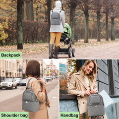 Sanchamy bag features compartments for pumps and bottles for quick, tidy setup.