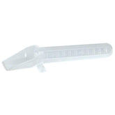Sandhill Tools calibrated medicine spoon showing 2 tsp 10 ml measurement for precise dosing