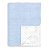 SANDJEST Baby Blanket with Muslin Side offering breathable newborn comfort