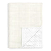 SANDJEST Butter blanket with the muslin side for soft, breathable baby comfort.