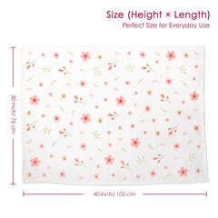 SANDJEST 30x40 blanket fits cribs and strollers for on-the-go snuggling.