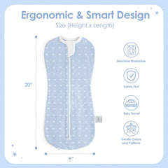 SANDJEST polka dots swaddle pattern for gentle newborn wrapping