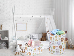 Sanjiaofen baby laundry basket with animal design for playful nursery décor.
