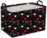 Sanjiaofen rectangular heart basket front view for stylish home organization.