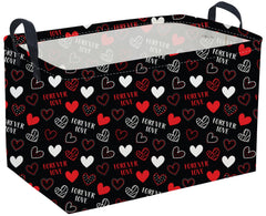 Sanjiaofen rectangular heart basket front view for stylish home organization.