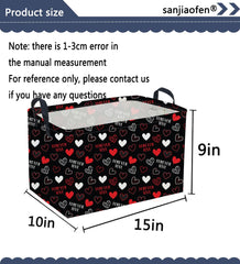 Sanjiaofen rectangular heart basket leather handles emphasize durability and easy transport.