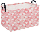 Sanjiaofen rectangular heart basket in pink love adds stylish storage and decor