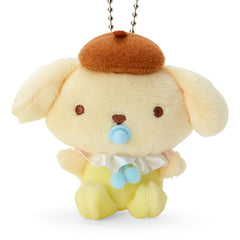 Sanrio Pompom Pudding Baby Chair Mat featuring customizable mascot option.