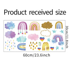 Sappheiros rainbow cloud decor creates soft, whimsical accents on glass, walls, or furniture.