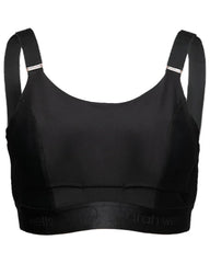 Sarah Wells Journey bra Velcro strap detail for customizable fit.
