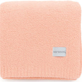SARANONI Bamboni luxury baby blanket soft peach fabric ideal for gentle cuddles