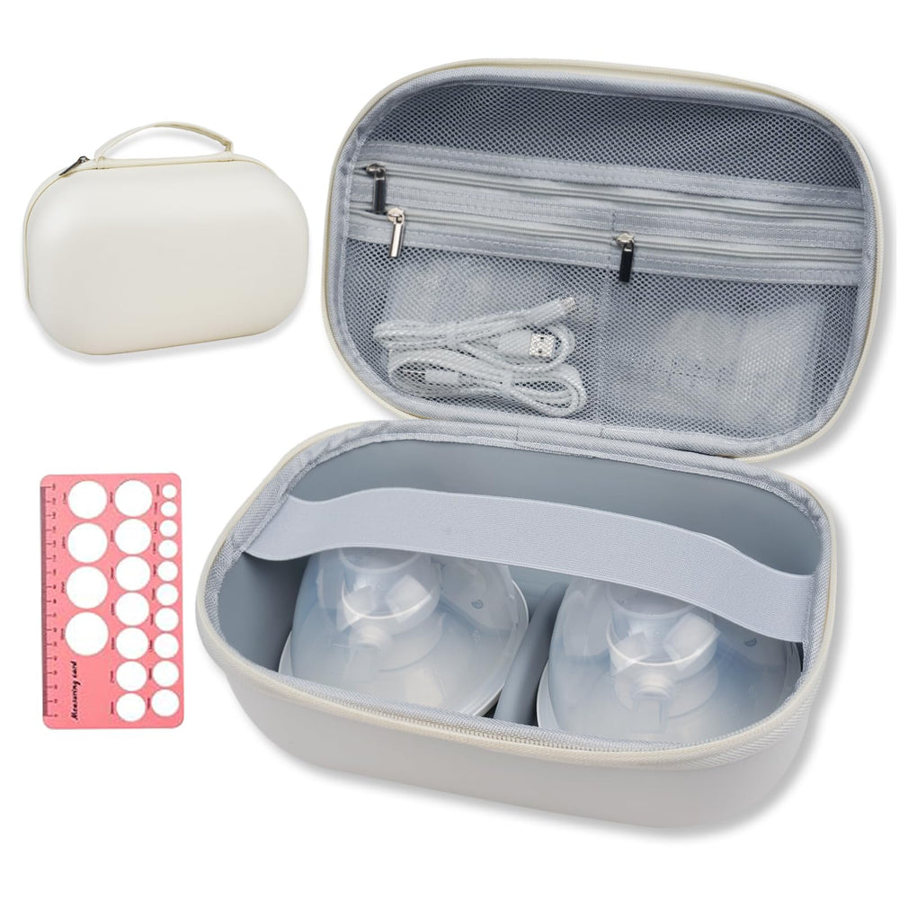 Sarlar breast pump bag designed for wearable pumps, keeping components organized on the go.