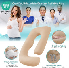 Sasttie 7lbs down-alternative filling balances support and softness.