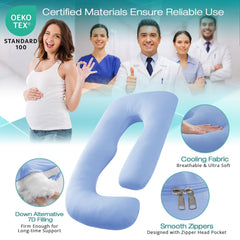 Sasttie cross-section of down-alternative filling for balanced support.