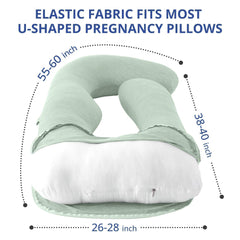 Sasttie 55–57 inch fit ensures snug, secure coverage for U-shaped pillows.