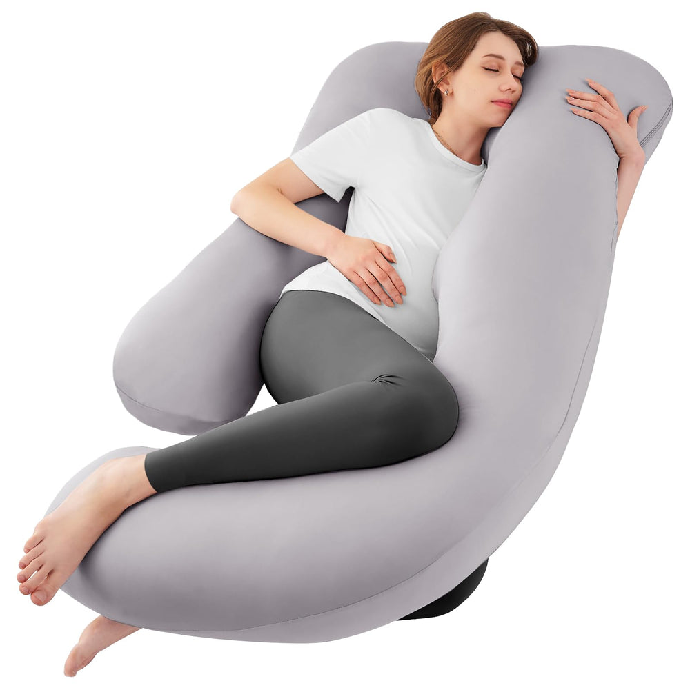 Sasttie ergonomic U-shape pillow supports shoulders and back for comfort