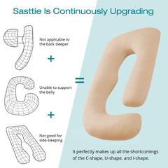 Sasttie removable cover provides breathable, cooling comfort that's easy to wash